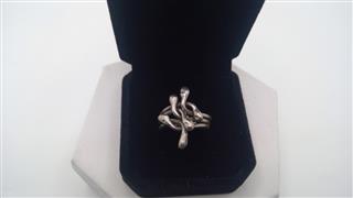 Lady's Silver Ring 925 Silver 7.6g Size:6